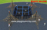 Porcellana Attrezzatura attiva d'esercitazione all'aperto del parco del trampolino delle strutture di scalata dei bambini grande distributore 