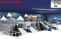 Attrezzatura dell'interno del campo da giuoco di tema del castello della neve per il grande parco ricreativo dell'annuncio pubblicitario dei bambini per la vendita