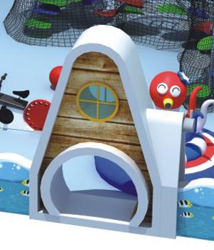 Campo da giuoco dell'interno per i bambini, serie della nave di pirata dell'attrezzatura del campo da gioco per bambini