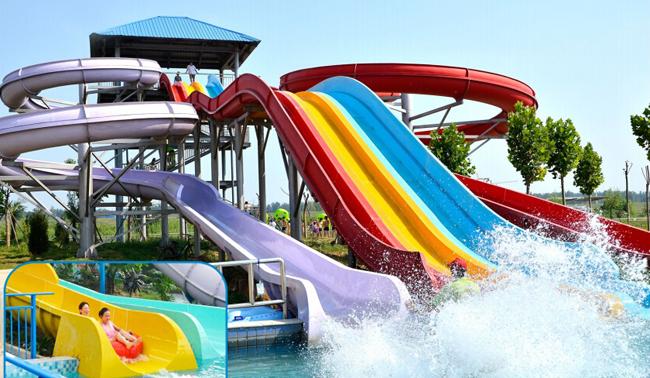 Grande parco di divertimenti dell'acqua dell'acquascivolo della vetroresina per il parco di divertimenti